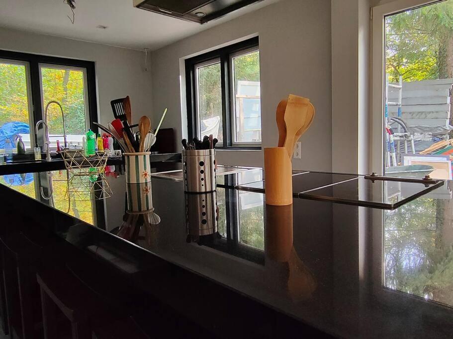 Kindvriendelijke Bungalow In Het Bos Bij Zwemmeer. Vilsteren Екстериор снимка