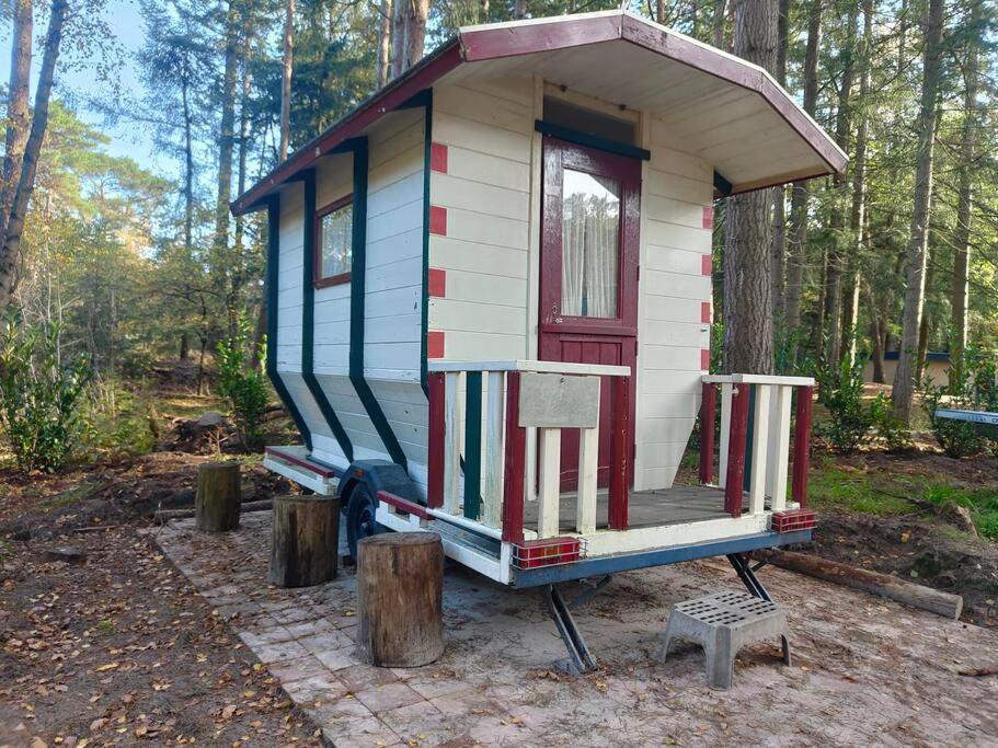 Kindvriendelijke Bungalow In Het Bos Bij Zwemmeer. Vilsteren Екстериор снимка